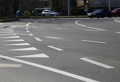 Naujai nužymėta žiedinė sankryža Vilniuje