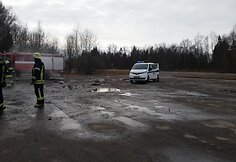Sudegė lengvasis automobilis