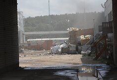 Jonavoje dega atliekų apdorojimo įmonės „Reneko“ patalpos