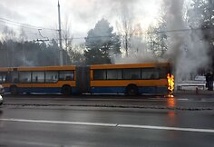 Vienoje Viniaus stotelių užsidegė autobusas