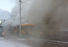 Vienoje Viniaus stotelių užsidegė autobusas