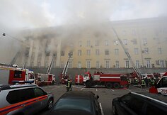 Gaisras Rusijos gynybos ministerijos pastate