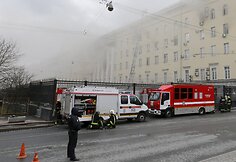 Gaisras Rusijos gynybos ministerijos pastate