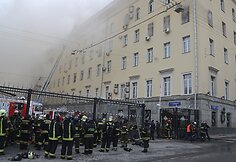 Gaisras Rusijos gynybos ministerijos pastate