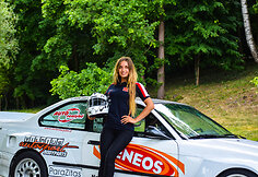 BMW vairuojanti &bdquo;drifterė&ldquo; Kotryna Kniežaitė