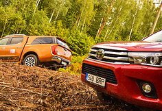 Pikapų testas – „Nissan Navara“ prieš „Toyota Hilux“