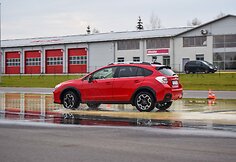 Elektroninės stabilumo sistemos bandymai su &bdquo;Subaru XV&ldquo;
