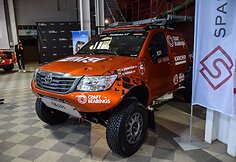 Antanas Juknevičius pristatė savo automobilį, kuriuo važiuos Dakaro ralyje