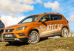&Scaron;eimyninių automobilių bandymai - &bdquo;Volkswagen Tiguan&ldquo;, &bdquo;&Scaron;koda Kodiaq&ldquo; ir &bdquo;Seat Ateca&ldquo;