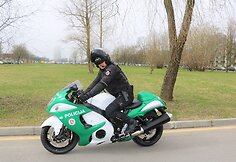 Naujausias Klaipėdos apskrities policijos pirkinys - &bdquo;Suzuki Haybusa&ldquo; motociklas