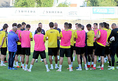 Nikosijos APOEL treniruotė prieš Čempionų lygos rungtynes
