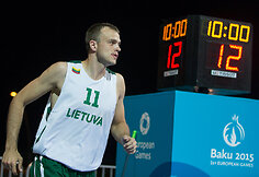 Europos žaidynės. Krep&scaron;inis 3x3. Lietuva &ndash; Serbija