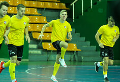 Lietuvos salės futbolo rinktinės treniruotė