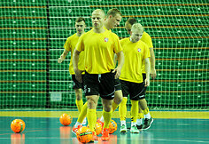 Lietuvos salės futbolo rinktinės treniruotė