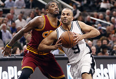 Tony Parkeris ir Kyrie Irvingas