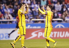 Luisas Suarezas ir Lionelis Messi