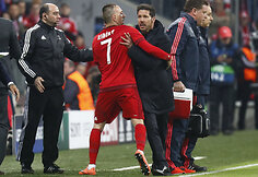 Diego Simeone ir Franckas Ribery