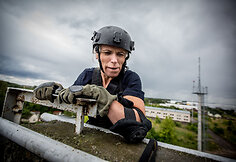 Ugniagesė Lina įveikia oro i&scaron;&scaron;ūkį