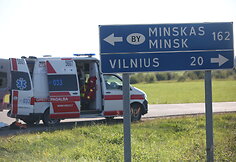Minsko pl. avarijos metu žuvo motociklininkas