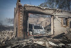 &Scaron;alčininkų rajone, Krakūnų kaime kilęs gaisras sunaikino apie 20 pastatų