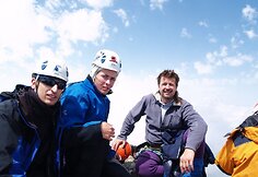 Audrius Peseckas (dešinėje), Kaukazo kalnai (Sakartvelas, 2008 m.)