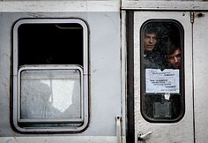 Migrantai Tovarniko (Kroatija) geležinkelio stotyje