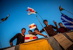 Idomeni pabėgėlių stovykloje &scaron;venčiamas Nauruzas - persų naujieji metai