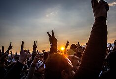 Idomeni pabėgėlių stovykloje &scaron;venčiamas Nauruzas - persų naujieji metai