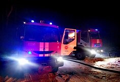 Gaisras Varėnos Vytauto gatvėje 