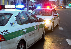 Policijos ir visureigio avarija J.Basanavičiaus g.