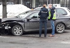 Žalgirio gatvėje į avariją pateko VMI automobilis