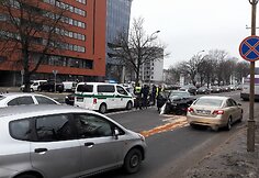 Žalgirio gatvėje į avariją pateko VMI automobilis