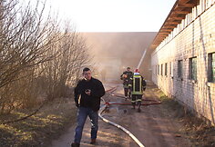 Jatkančių kaimė degė medžio apdirbimo dirbtuvės