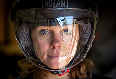 Motociklininkė Vilma Valevičiūtė - Pelytė