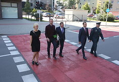 S.Konarskio gatvėje pristatyta pirmoji kalbanti perėja