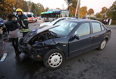 Avarija Pergalės ir Pramonės gatvių sankryžoje