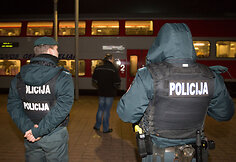 Triumfuojančių „Lietuvos ryto“ sirgalių sugrįžimas iš Kauno