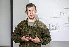 Kunigaik&scaron;čio Vaidoto mechanizuotojo pėstininkų bataliono vadas Eugenijus Lastauskas
