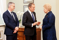 Prezidentė Dalia Grybauskaitė susitika su Europos Vadovų Tarybos Pirmininku Donaldu Tusku
