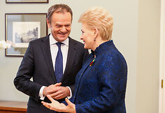 Prezidentė Dalia Grybauskaitė susitika su Europos Vadovų Tarybos Pirmininku Donaldu Tusku