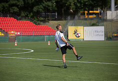 Lietuvos futbolo rinktinės treniruotė