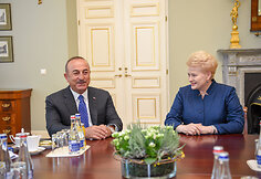 Prezidentė susitiko su Turkijos užsienio reikalų ministru Mevl&uuml;t &Ccedil;avuşoğlu