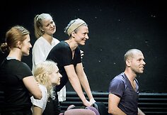Spektaklio &bdquo;Durys&ldquo; repeticija