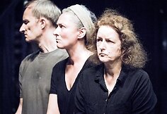 Spektaklio &bdquo;Durys&ldquo; repeticija: Saladžius, Valiukaitė, Anevičiūtė