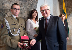 Lenkijos gynybos atašė akreditacijos ir atsisveikinimo ceremonija