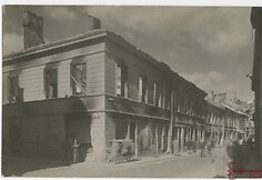 Antrojo pasaulinio karo veiksmų sugriauta Vilniaus senamiesčio dalis, kurioje buvo Vilniaus geto teritorija