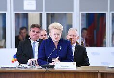 Prezidentė dalyvavo Trijų jūrų iniciatyvos vir&scaron;ūnių susitikime Bukare&scaron;te