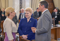 Prezidentė dalyvavo Trijų jūrų iniciatyvos vir&scaron;ūnių susitikime Bukare&scaron;te