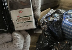 Kontrabandinių cigarečių sandėlys