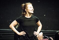 Rasa Samuolytė. Spektaklio „Durys“ repeticija